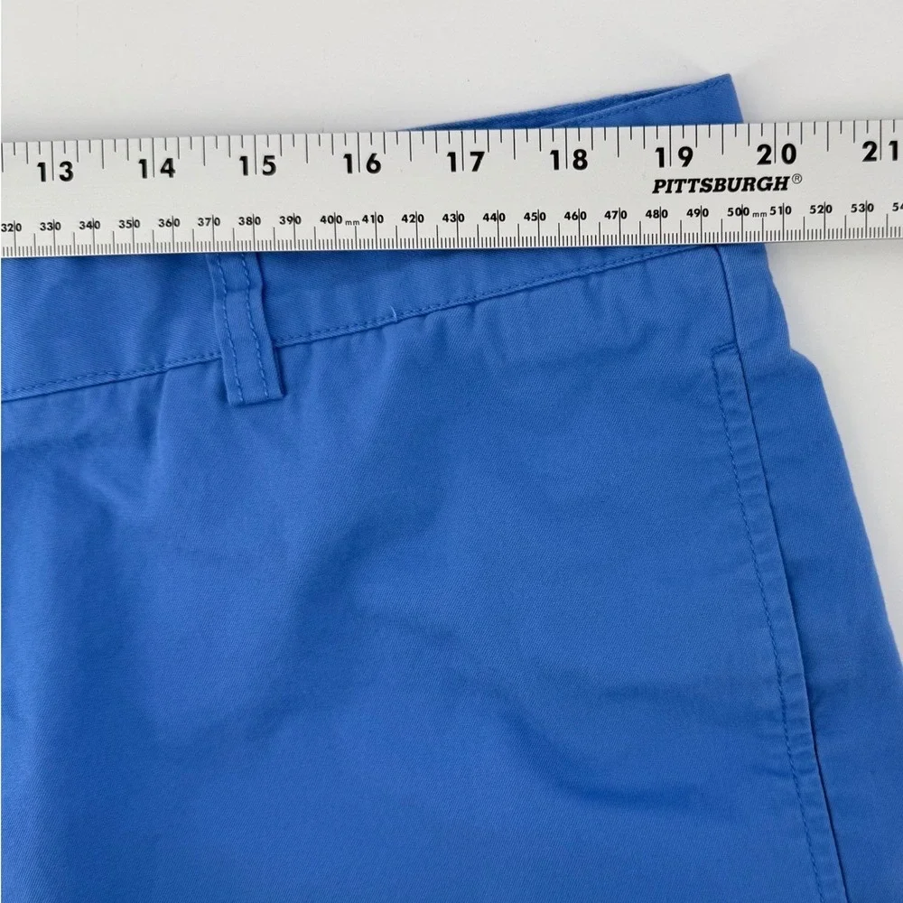Vineyard Vines Breaker Shorts Mens 40 Blue‎ Cotton Twill Flat Front Classic Fit